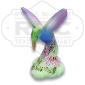 Fenton Gift Shop Limited Edition Hummingbird Flowers Theme Signed by Artist - Picture 1 of 5