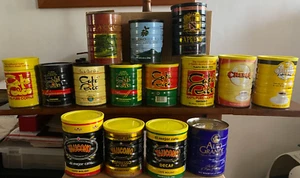 Puerto Rico, 1970-2000s, LOTE LATAS DE CAFE, 15ea., variedad/usadas/vacias - Bild 1 von 23