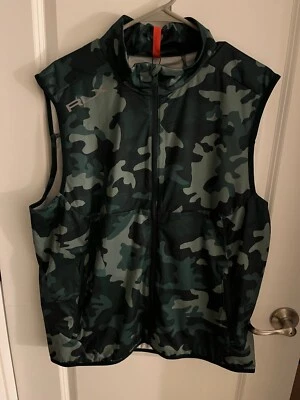 NWT $188 RLX Ralph Lauren Golf Vest Green Camo Windbreaker Men's Size Large - Image 1 of 3
