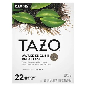 Tazo Awake Black Tea  22 to 132 Count Keurig K cups Pick Any Size FREE SHIPPING  - Picture 1 of 4