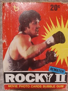 Rocky II 1979 trading card Box Only