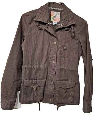 Chaqueta para mujer O'neill marrón a rayas - talla pequeña - usada Foto 1 de 4