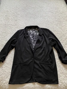 Style&co. Women 3/4 Sleeve Jacket Black Size XL - Picture 1 of 11