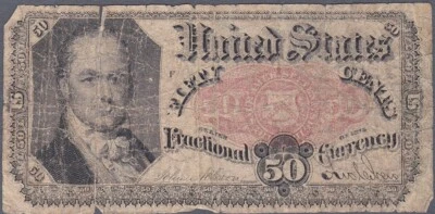 United States Fifty Cents Fractional Currency - Image 1 of 2