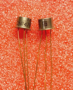2 piezas 2N1479 NPN transistor cables de oro - Imagen 1 de 1