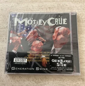 Motley Crue Generation Swine Promo CD (Both Hype Stickers) New/Sealed - Picture 1 of 3