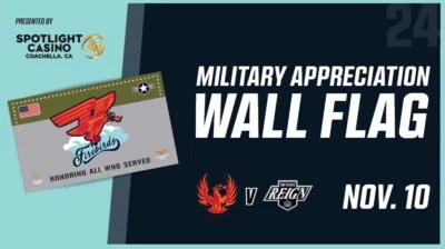 Coachella Valley Firebirds Military Night Wall Flag Banner Veteran Day - 3’ X 5’ - Image 1 of 3
