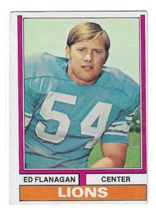 1974 TOPPS FOOTBALL ED FLANAGAN #111 DETROIT LIONS LOW GRADE - Bild 1 von 2