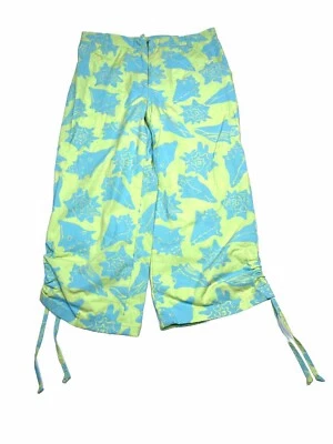 Pantalones Capri Lilly Pulitzer Niñas Multicolor Azul Verde Estampado Floral Talla 8 De Colección Foto 1 de 4