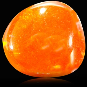 1.07 ct Beautiful AAA Fancy Cabochon Shape (8 x 7 mm) Red Red Fire Opal Stone - Picture 1 of 1