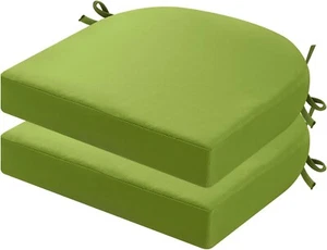 Outdoor Garden Chair Cushions Set of 2, Thick 7cm, Patio Waterproof Seat Cushion - Picture 1 of 8