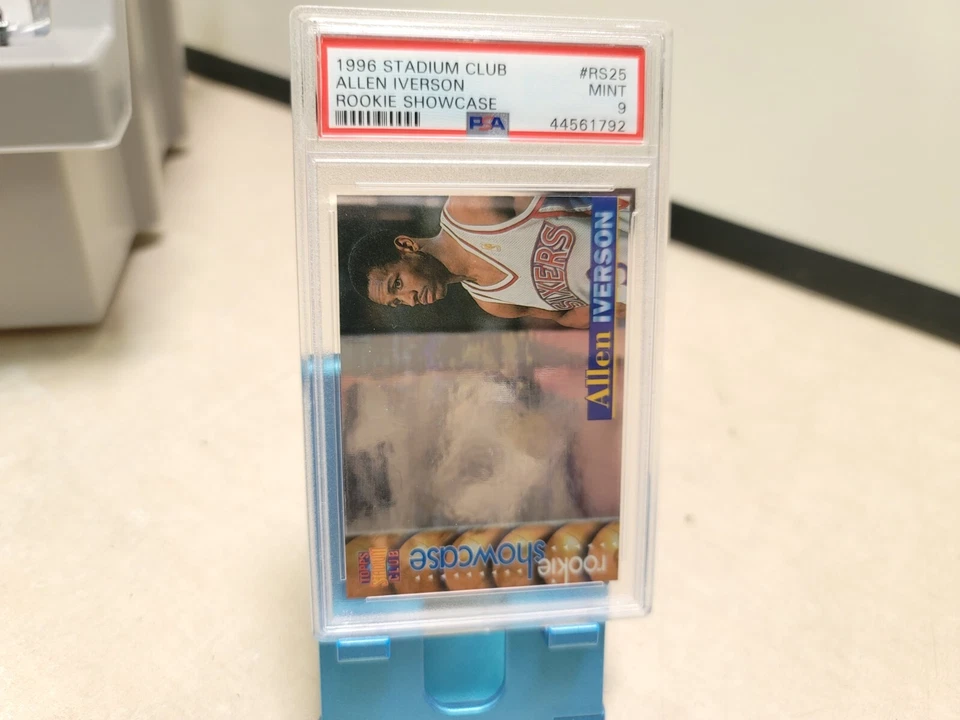 1996 Stadium Club Allen Iverson Rookie Showcase RC PSA 9 MINT🤩T6953 - Image 1 of 4