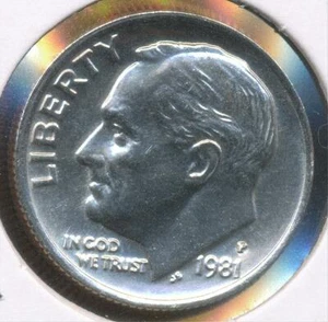 United States 1981-P Roosevelt Dime 10c - Uncirculated - Picture 1 of 3