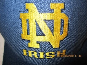 University of Notre Dame Fighting Irish Blue Adjustable Hat Baseball Cap WOW! - Picture 1 of 6