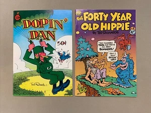 Pareja de cuarenta años Hippie 2 1979 Dopin' Dan 1973 Ted Richards Comix - Imagen 1 de 13