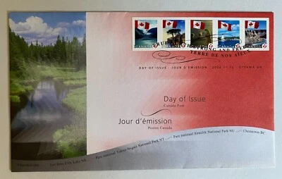Canada 2006 Flag over Tuktut Nogait National Park NWT Stamp Day Cover FDC MNH - Image 1 of 2