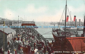 R309568 Landing Stage Liverpool The Art Publishing Company Glasgow 1907 - Picture 1 of 4
