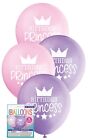 8x Princess Party Loving Pink Purple Balloons Decoration 30cm Helium Frozen Girl