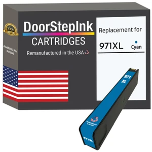 Cartuchos de tinta compatibles DoorStepInk para HP 971XL cian-USA - Imagen 1 de 5