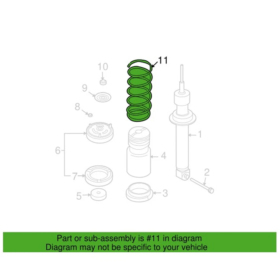 Muelle helicoidal trasero genuino OEM para BMW 525xi 530xi 2006-2007 Foto 1 de 1