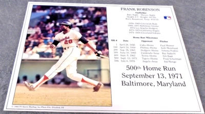 1992 BALTIMORE ORIOLES FRANK ROBINSON BASEBALL TV SPORTS MAILBAG PLACARD MLB RAR - Image 1 of 4