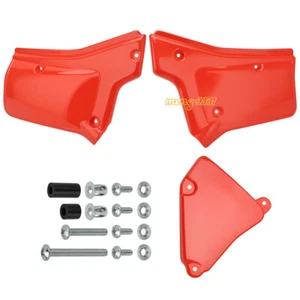 Side Panels For Honda 1984-2002 XR200R XR250R Left and Right Plastic Covers Red - Picture 1 of 13