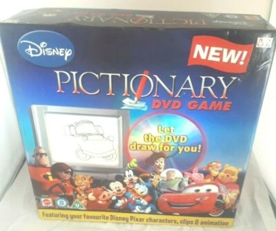 DISNEY PICTIONARY DVD GAME - MATTEL 2008 USED  - Image 1 of 4