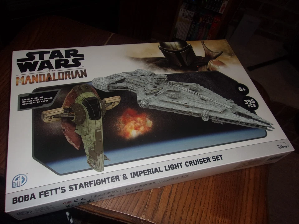 StarWars Mandalorian Boba Fett Starfighter Imperial Light Cruiser 3D Paper Model - Image 1 of 1