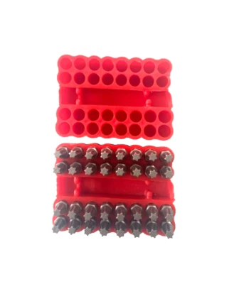 Enkay Tools No .3030 Holds 32 T25 Screw Bits Red Plastic - Image 1 of 4