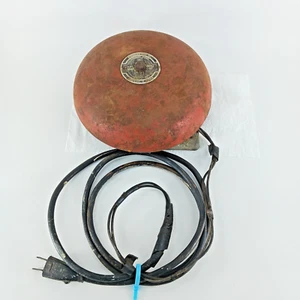 VTG Dictograph Product Rotate Dot to Hammer Model 55 Metal Electric Alarm Bell - Picture 1 of 17