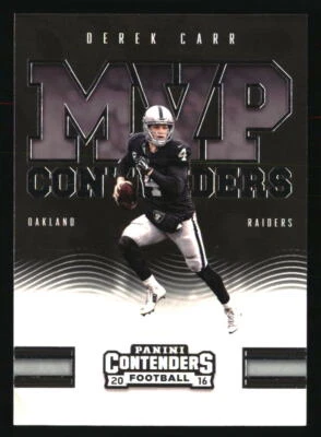 Derek Carr 2016 Panini Contenders #5 FOOTBALL Card - Image 1 of 2