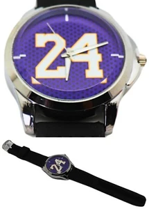 Los Angeles New Legend Mamba 24 Kobe Lakers Black Purple Silicone Era Watch - Picture 1 of 5