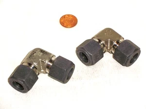 2 Stück Parker® 1/2 x 1/2 Kompressionsbogenverschraubung 316 Edelstahl - Bild 1 von 4