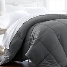 Soft Essentials Premium Ultra Plush Down Fiber Comforter Twin/twin Extra Long - Gray