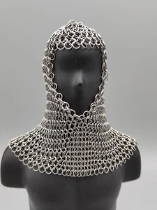 COOMODEL 1/6 Scale Warrior Knight Head Chain Armour Model Metal - Picture 1 of 2