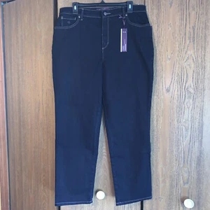 GLORIA VANDERBILT SLIMMING JEAN TAPERED LEG CLASSIC RISE SIZE 14 SHORT NWT - Picture 1 of 5