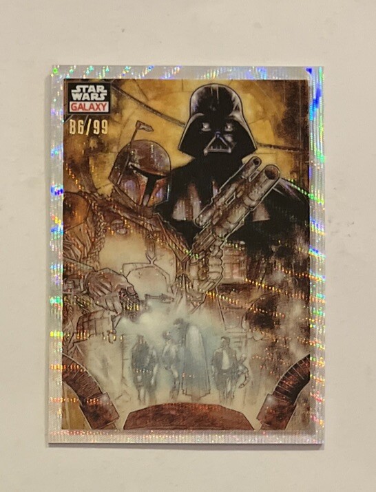 2023 Topps Chrome Star Wars Galaxy DIABOLIC DUO Wave Refractor /99 #42