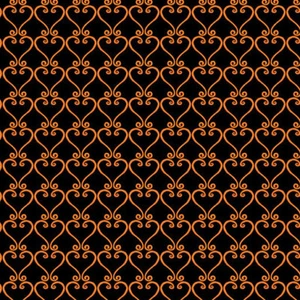 Benartex Andi Metz Magical Trellis Black Orange Fabric ~ Halloween Blender - Picture 1 of 3