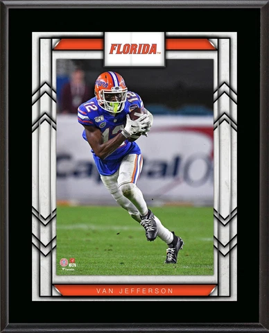 Van Jefferson Florida Gators 10.5" x 13" Sublimated Player Plaque Cover