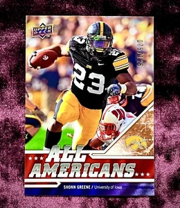 Shonn Greene 2009 UD Draft Edition All Americans RC /125 MINT Iowa Rookie Jersey - Picture 1 of 4