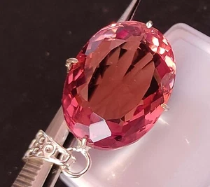 Certified 62.60 Ct Natural Zultanite 7 Color Oval Cut Pendant 925 Silver Jewelry - Picture 1 of 9