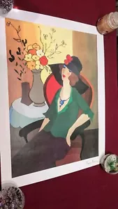 Itzchak Tarkay Happy Recollection Serigraph (kein COA) - Bild 1 von 13