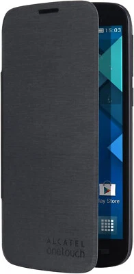 ALCATEL ONETOUCH Flipcover coque folio noir s'adapte 7041X, 7041D, POP C7, 7040D - Photo 1/2