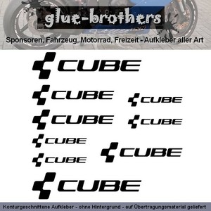 Cube Aufkleber Farbauswahl Fahrrad Decal Rennrad Bike Rad Bicycle Sticker