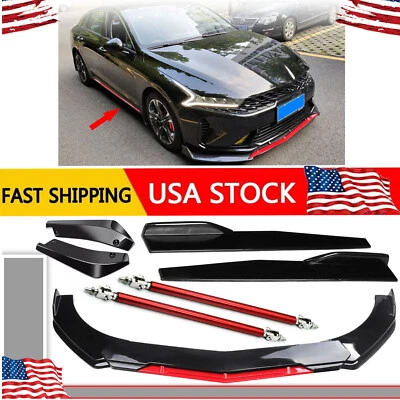 FOR KIA K5 2021 2022 Front Bumper Lip Splitter Spoiler Body Kit Side Skirt Foto 1 de 4