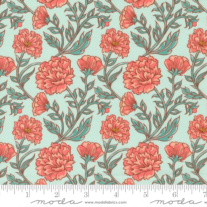 Cadence Allegro Florals Sky by Crystal Manning for Moda 1/2 Yard - Image 1 of 1