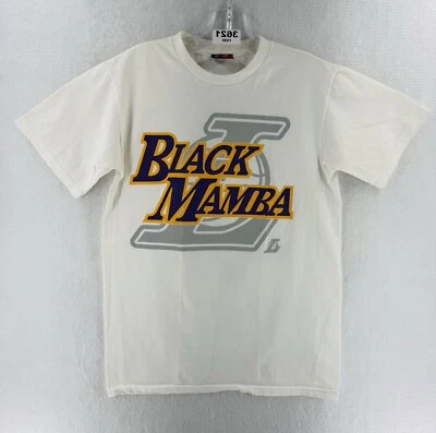 Camiseta Majestic Negra Mamba Kobe Bryant #24 Juvenil S Blanca NBA 2 Caras Rara Foto 1 de 4
