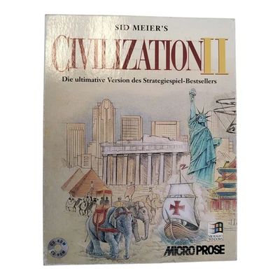 Sid Meier's Civilization II - PC Big Box - sehr gut erhalten - Bild 1 von 3