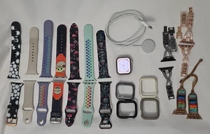 Apple Watch Series 8 Aluminum & Ceramic 41 mm Case w/  Bands & Accessories - Picture 1 of 9