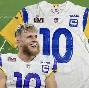 XL Cooper Kupp #10 Vapor Limited Jersey Super Bowl LVI 56 Stitched Rams - Picture 1 of 13